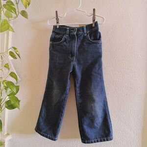 Blue Denim Jeans With Heart Embroidery